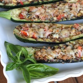 Grilled Stuffed Zucchini by Our Best Bites