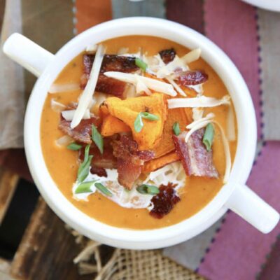 baked sweet potato soup