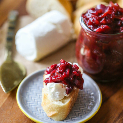 Caramelized Onion, Bacon, and Cranberry Jam