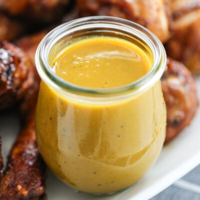 yellow carolina sauce with grilled chicken