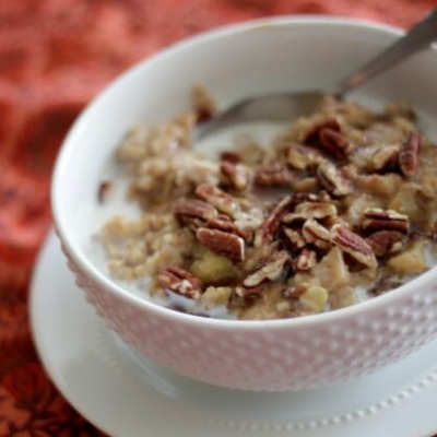 Overnight Cinnamon Apple Oatmeal from Our Best Bites