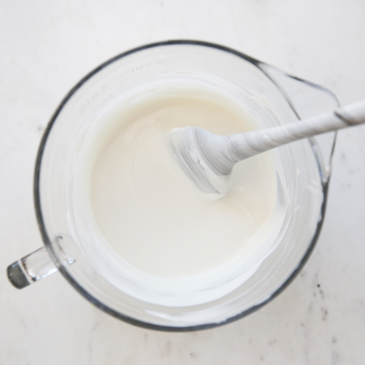 melted white chocolate