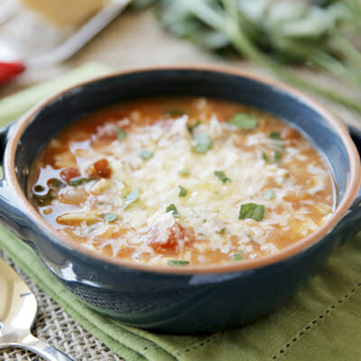 Pasta e Fagioli Soup (Pasta and Bean Soup with Bacon) from Our Best Bites