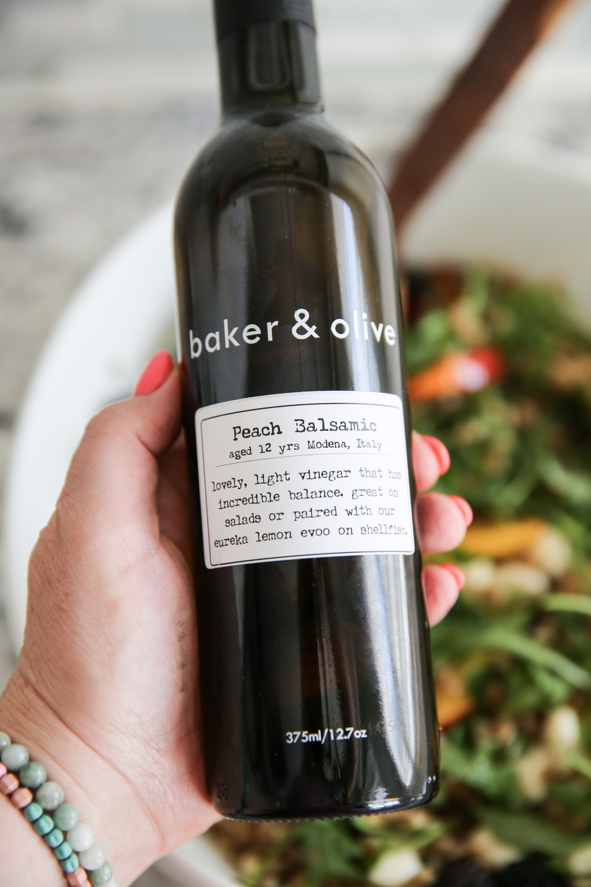 baker and olive peach white balsamic