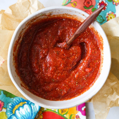 homemade pizza sauce from our best bites