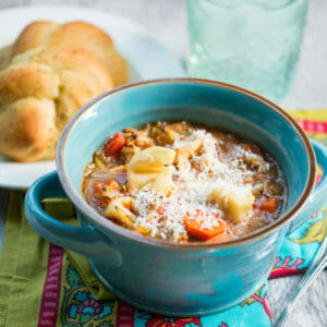 tortellini sausage soup from Our Best Bites