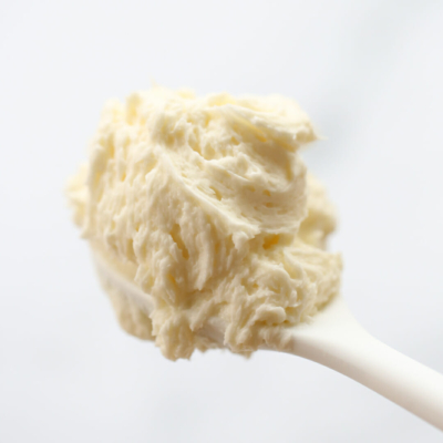 spoon of buttercream