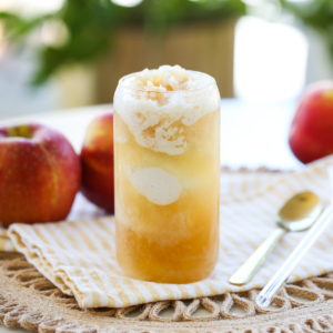 Apple Cider Slushie in a cup