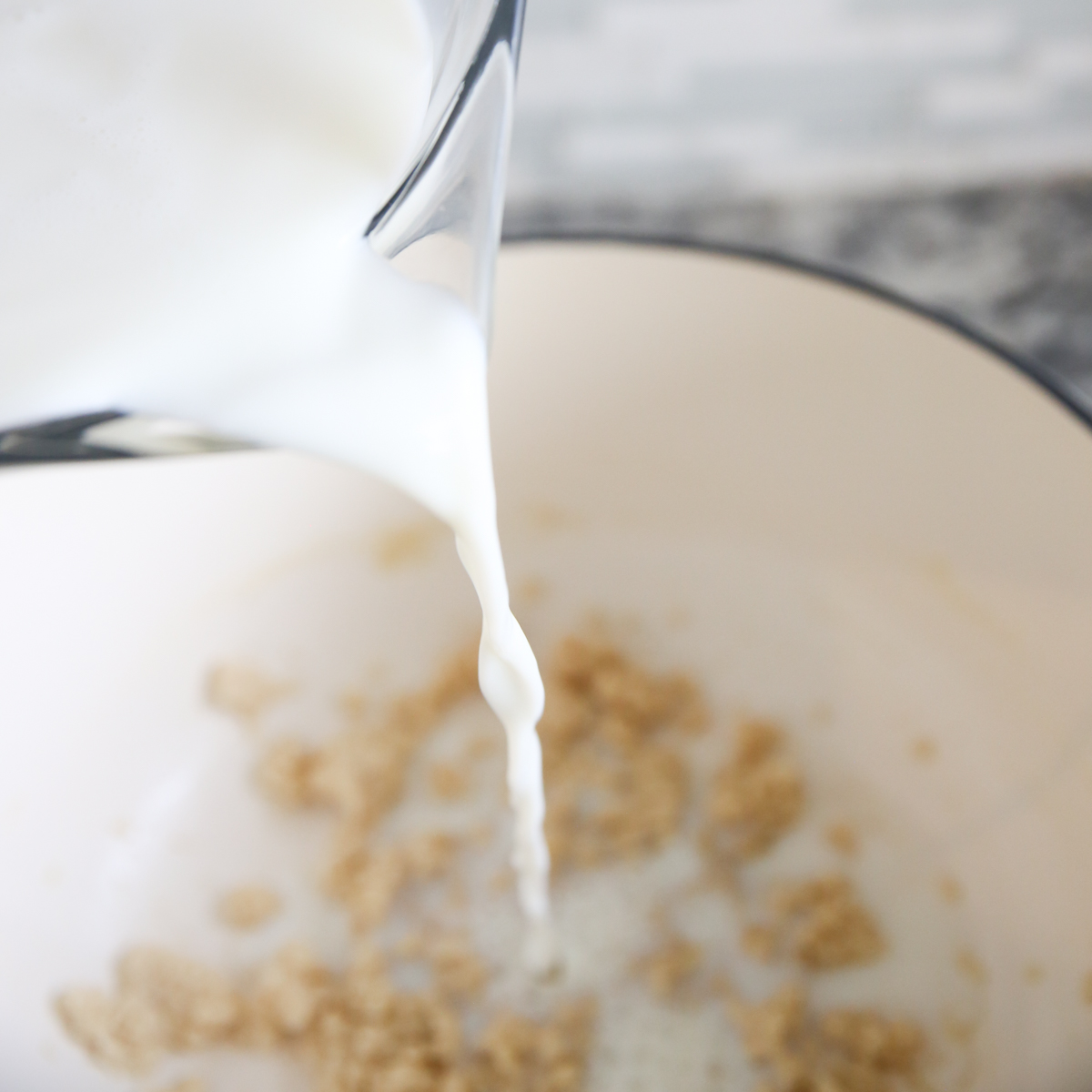 making baked potato soup