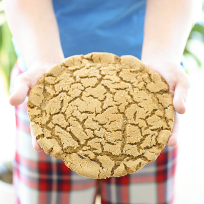 Giant Gingersnap Cookie from Our Best Bites