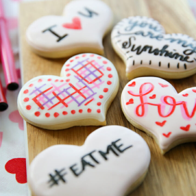 Custom Valentine Cookies