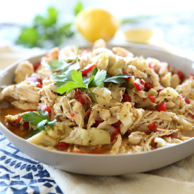 Shredded Greek Chicken