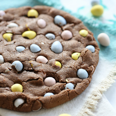 Giant Cadbury Egg Cookie from Our Best Bites