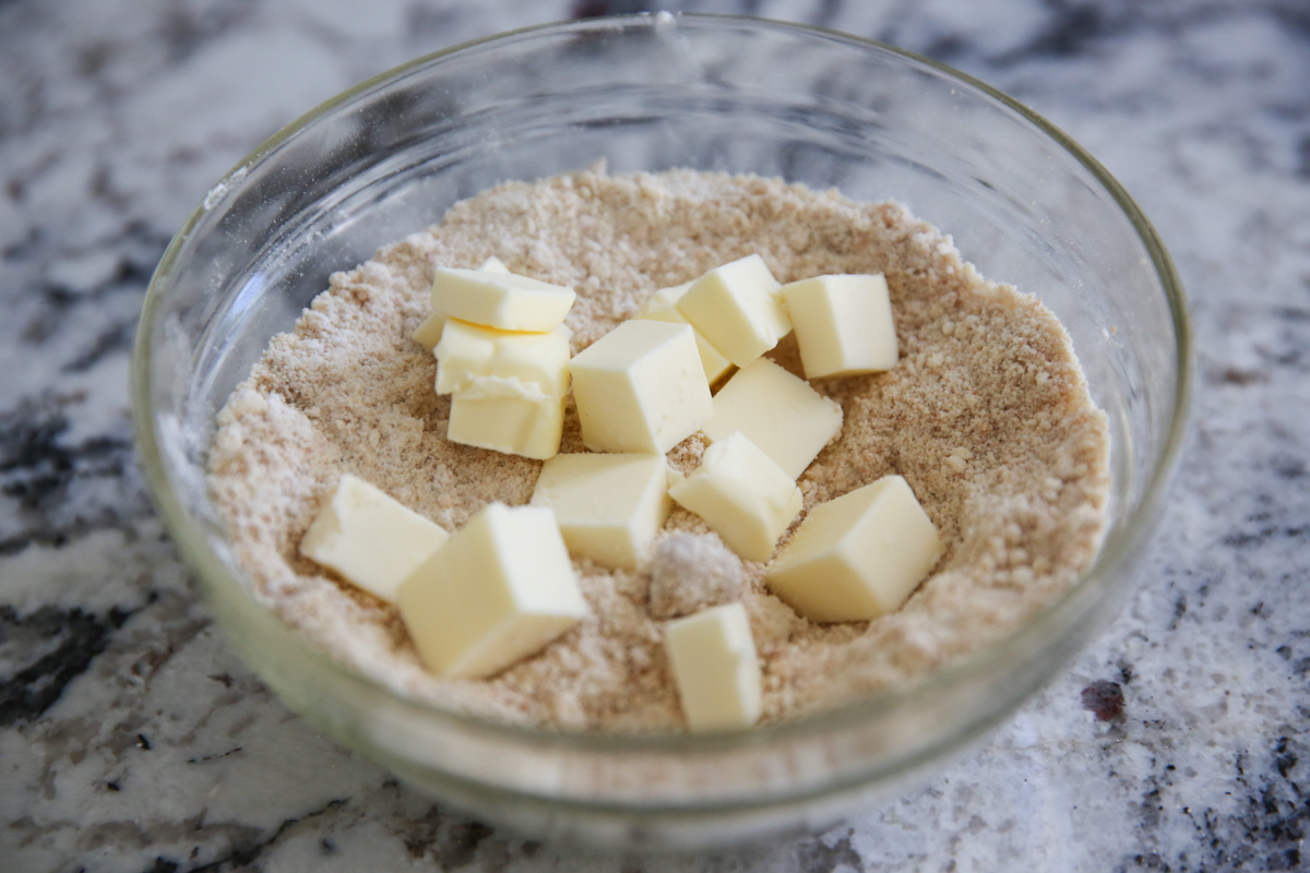 butter cut into crust ingredients